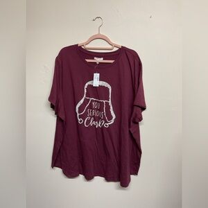 Maurices Maroon Graphic Tee